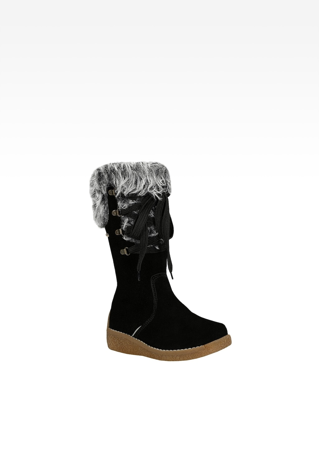 Kozaki ocieplane BARTEK W-74328/W35, dla dziewcząt, czarny Widok 2