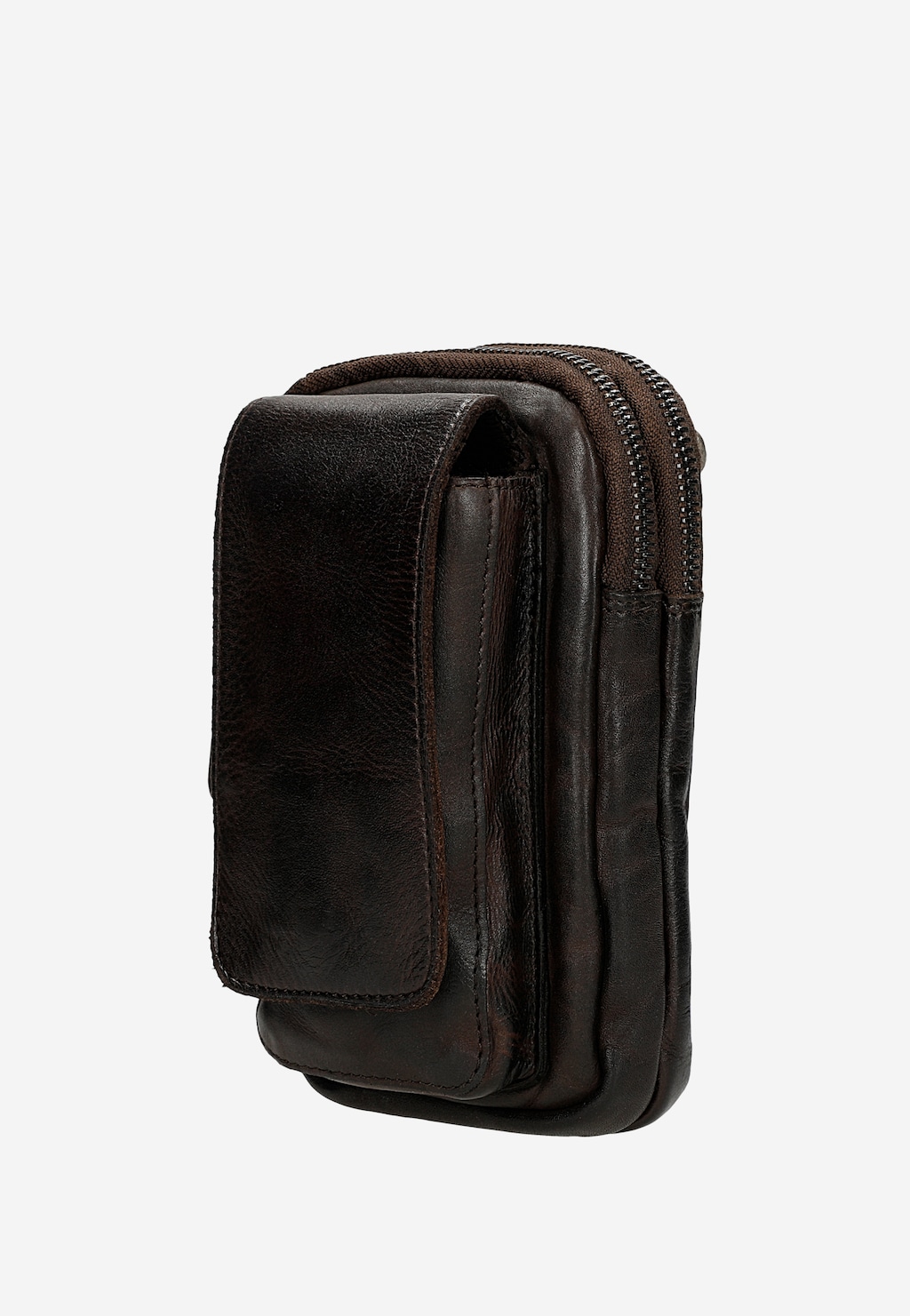 Malá tmavohnedá kožená pánska taška 80353-52 Widok 2