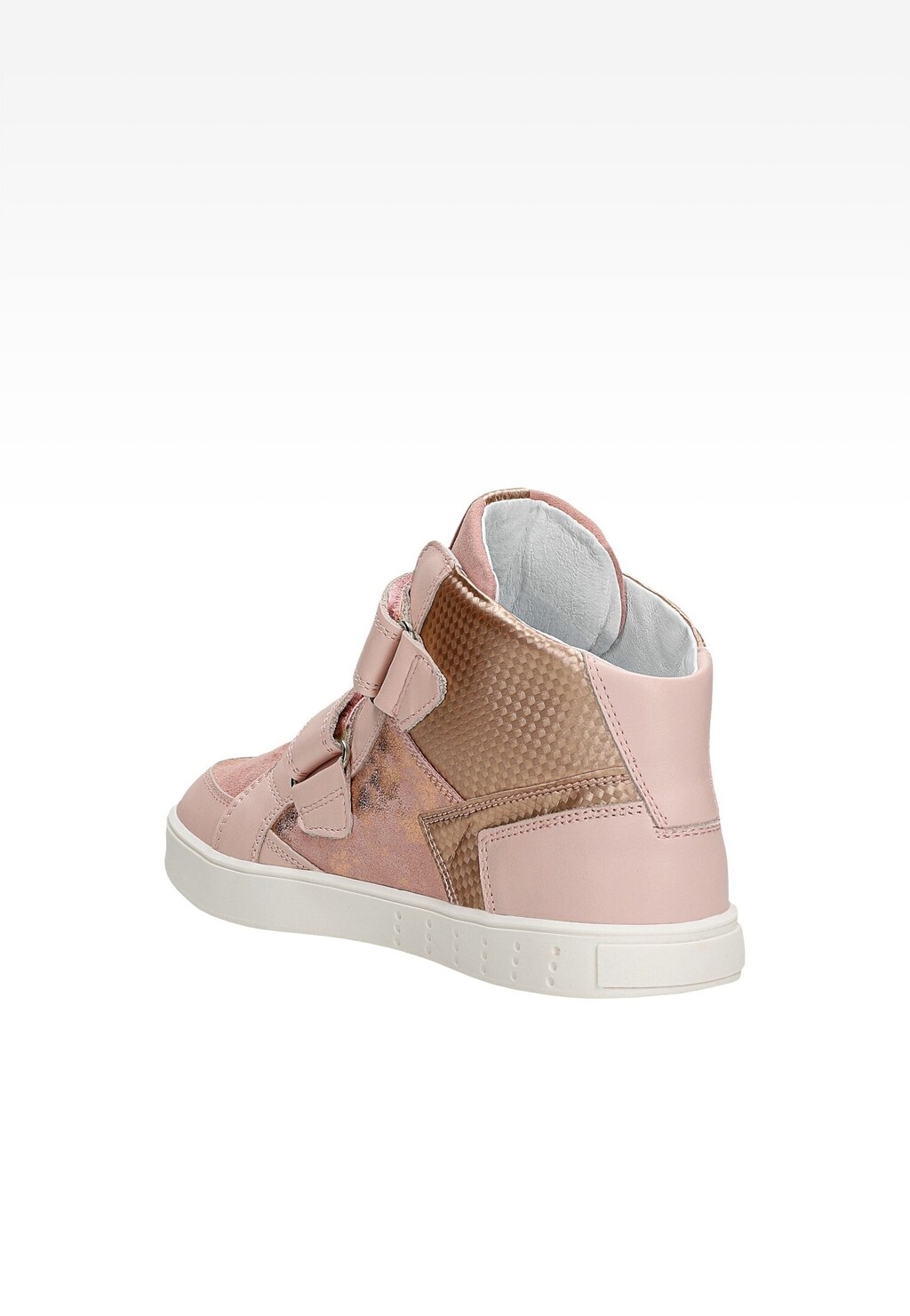 Sneakers BARTEK 27414-035, dla dziewcząt, różowo-złoty Widok 3
