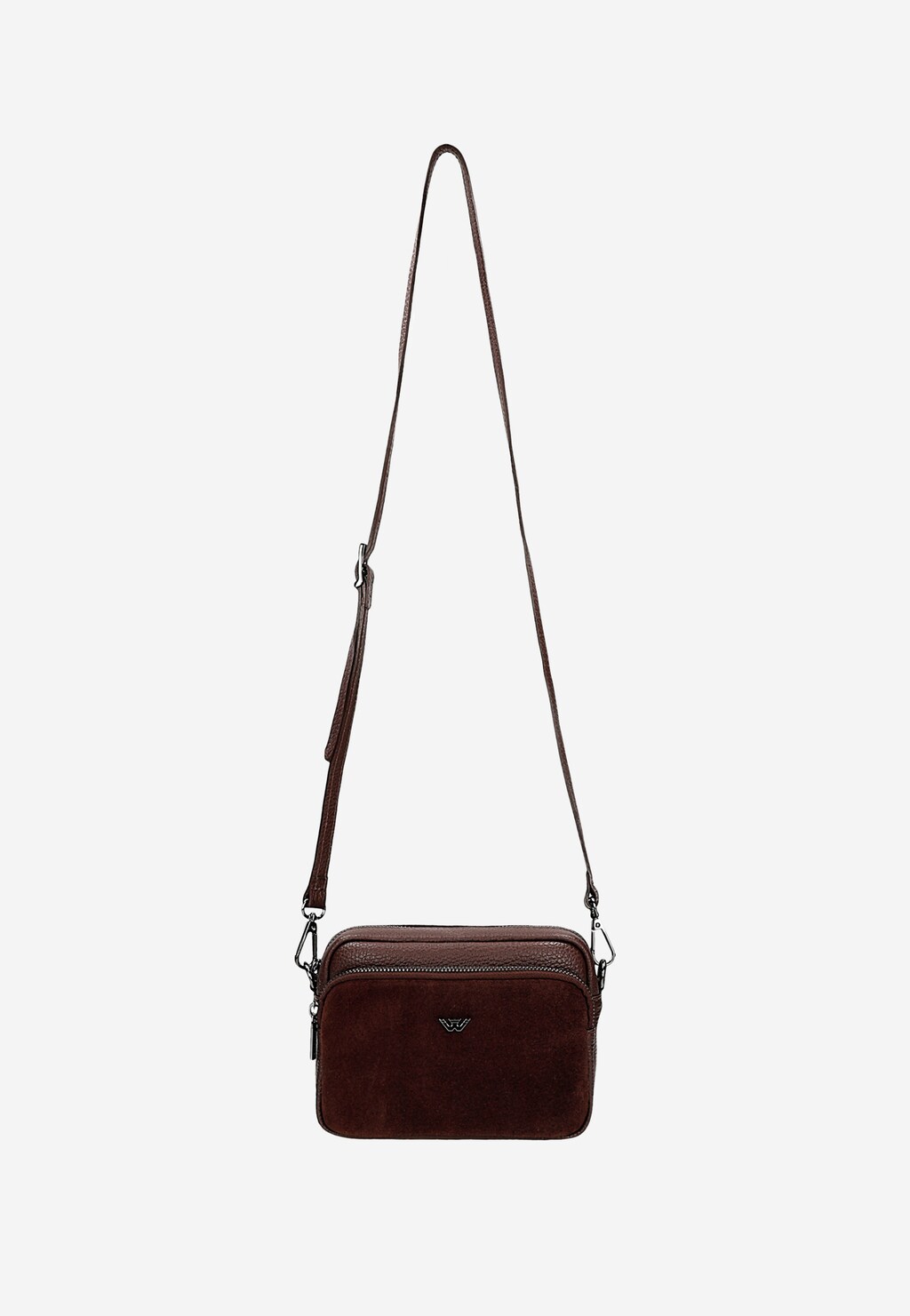 Geantă bordo din piele combinată damă 80317-75 Widok 4