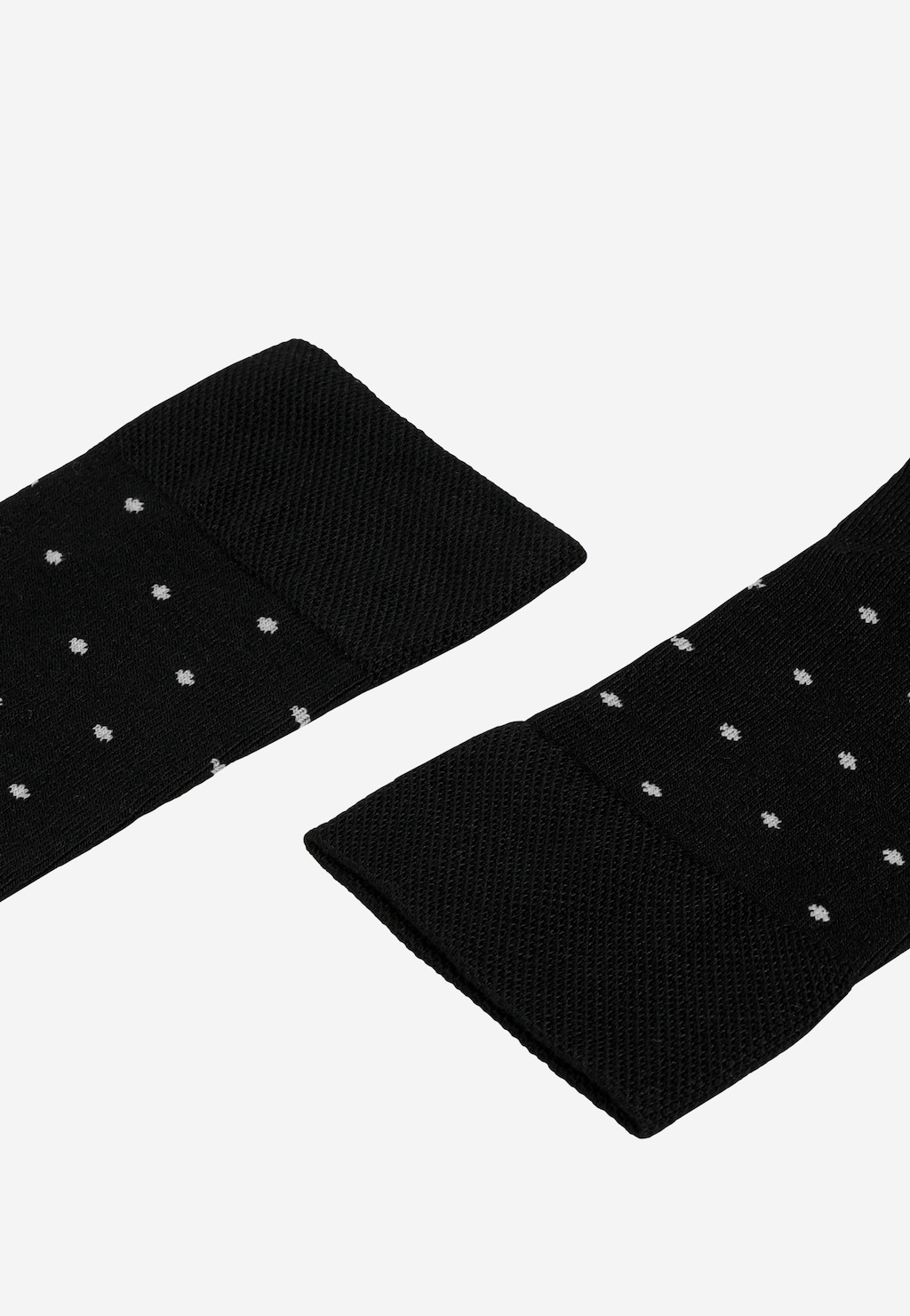 Čierne pánske ponožky so sivými bodkami 97074-81 Widok 2