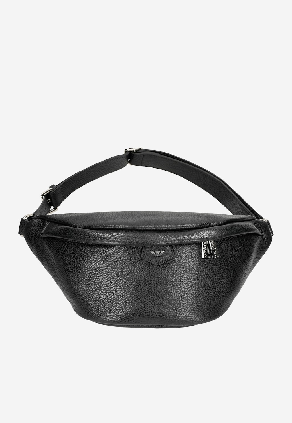 Elegantní dámská ledvinka z hladké černé kůže 80195-51 Widok 5