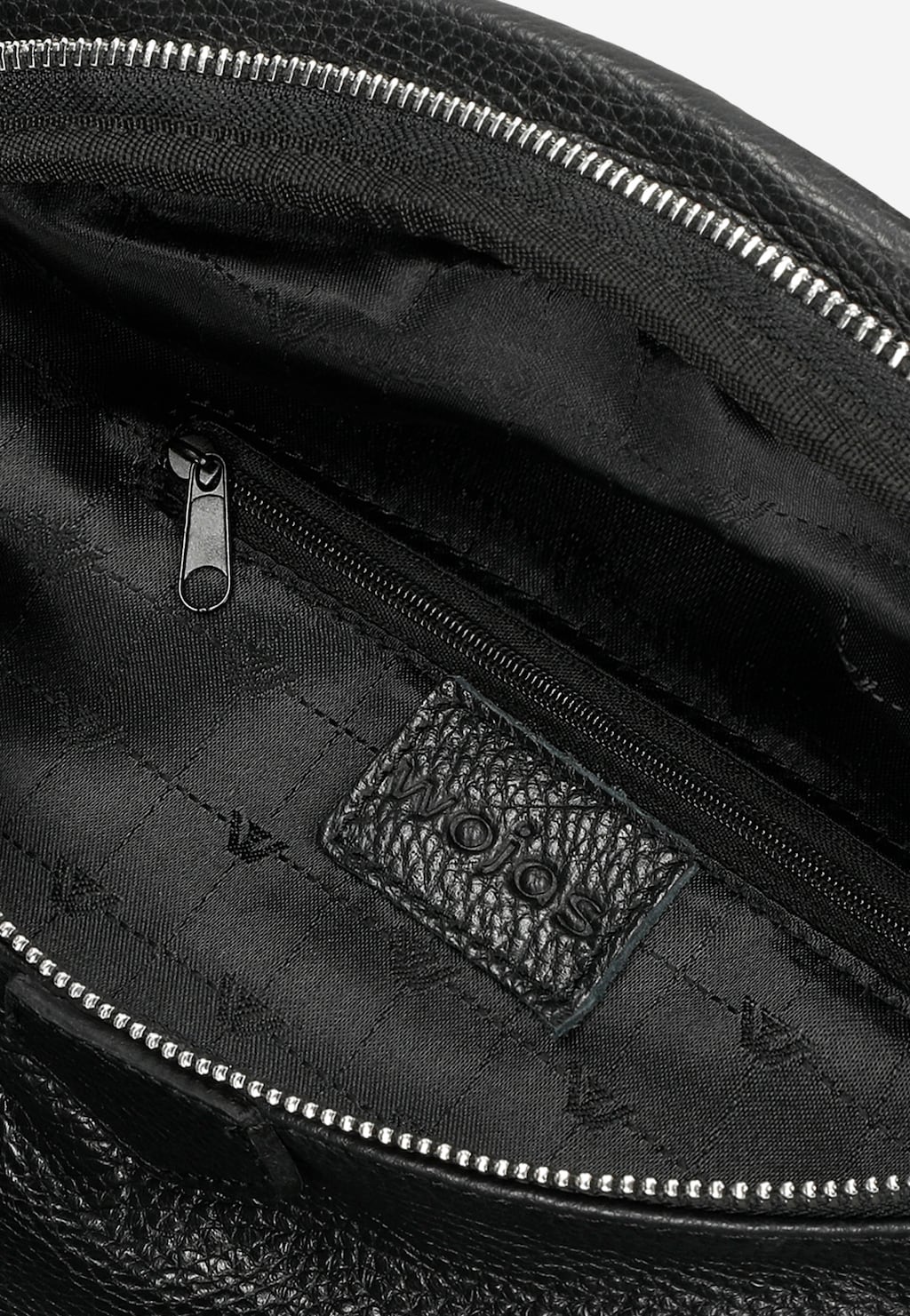 Elegantní dámská ledvinka z hladké černé kůže 80195-51 Widok 6