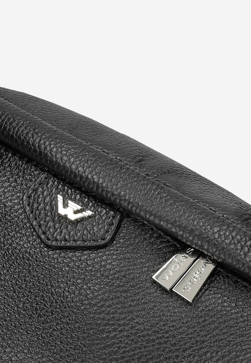 Elegantní dámská ledvinka z hladké černé kůže 80195-51 Widok 7