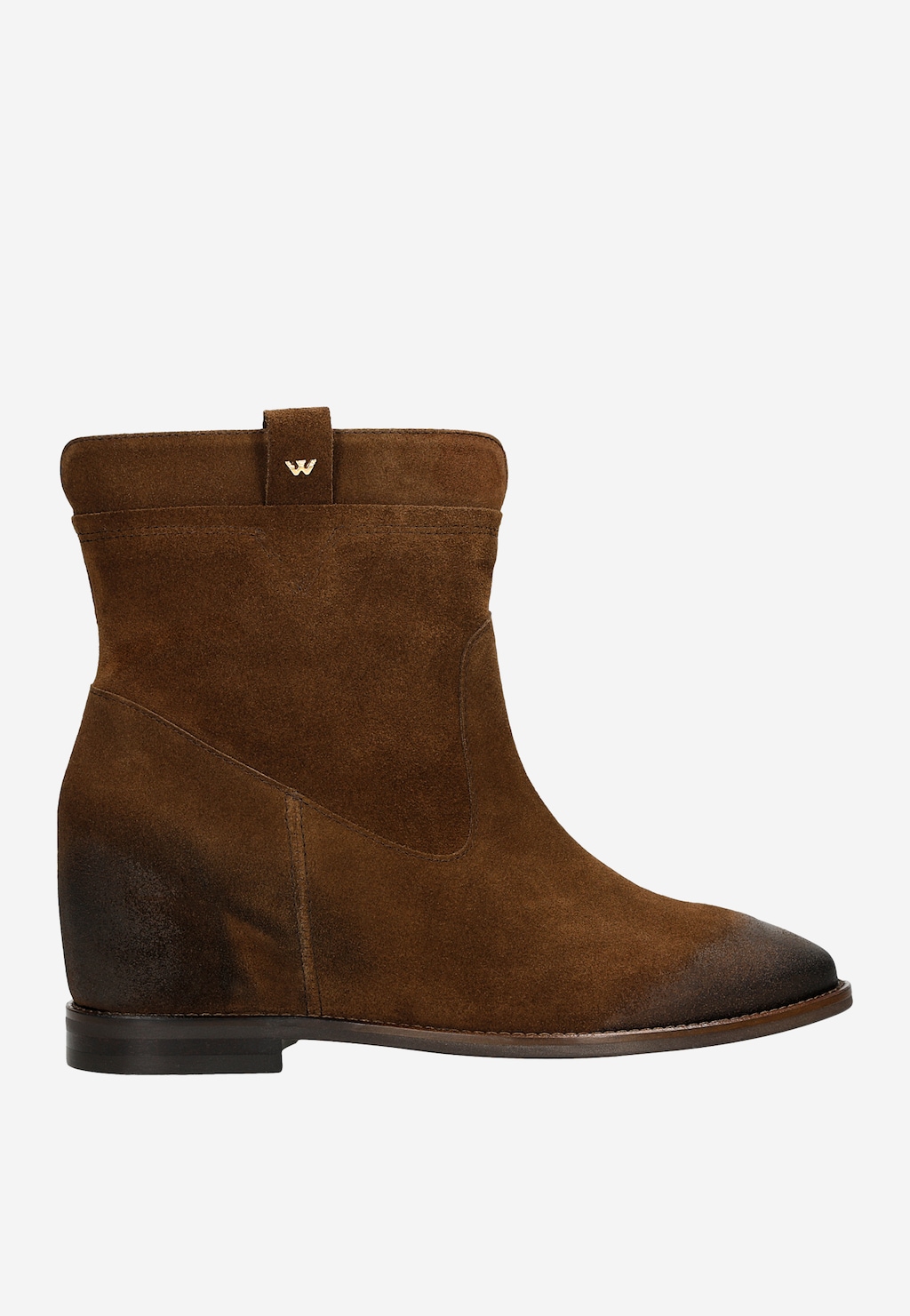 Hnedé dámske kotníkové čižmy so skrytým opätkom 55099-62 Widok 2