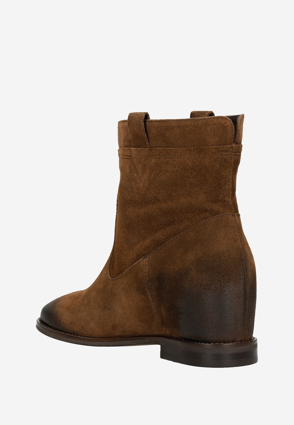 Hnedé dámske kotníkové čižmy so skrytým opätkom 55099-62 Widok 4