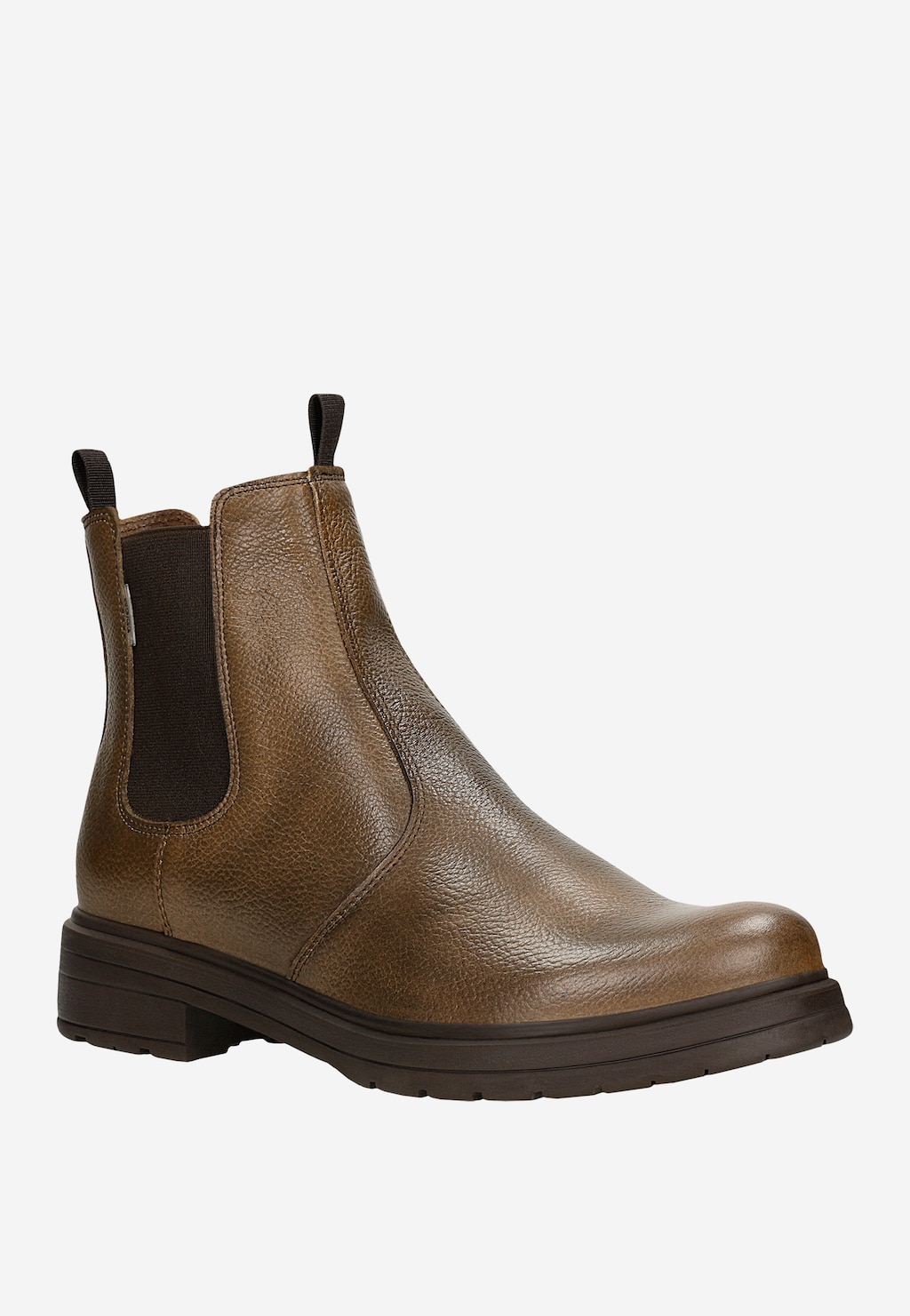 Ciemnobeżowe sztyblety damskie 55089-07 Widok 2