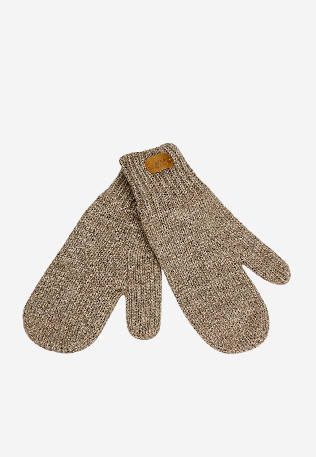 Béžový set RELAKS - čepice + šála + rukavice R96018-13 Widok 3