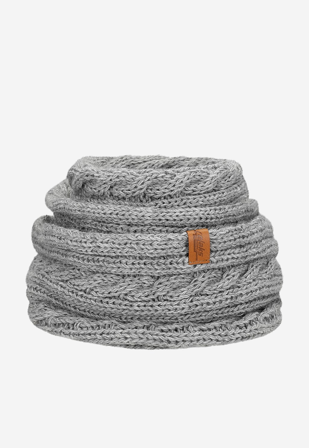 Popelavý set čepice + šála s příměsí vlny R96017-80 Widok 3