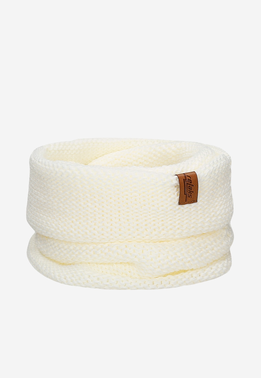 Biela sada RELAKS - čiapka s brmbolcom a nákrčníkom R96029-89 Widok 3