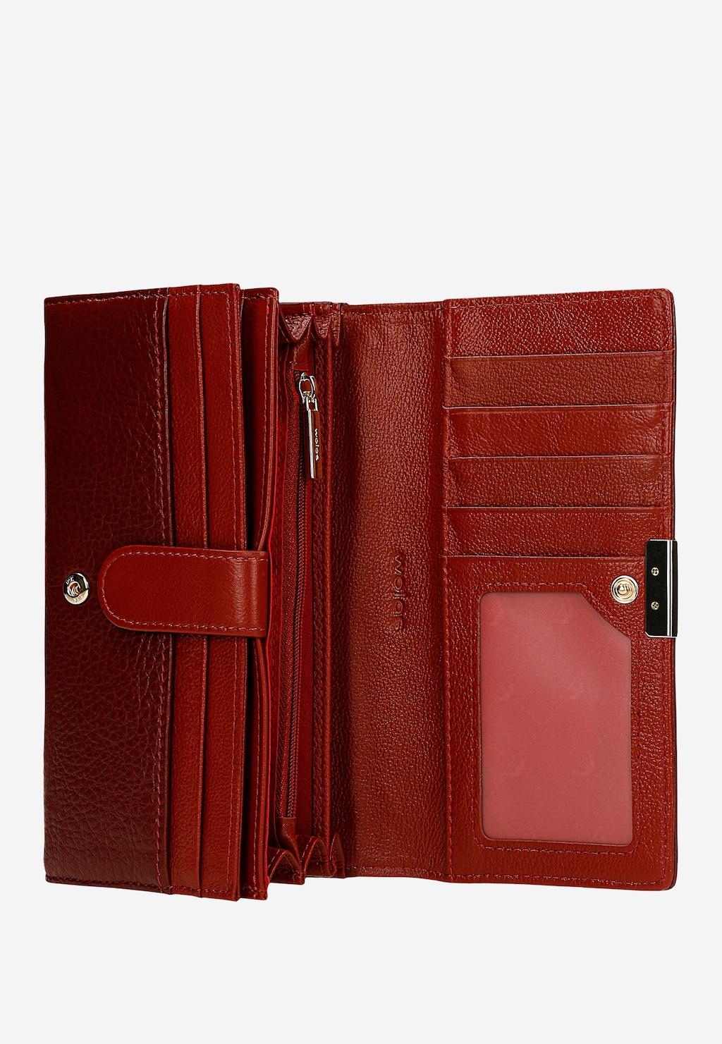 Červená dámská peněženka z hladké kůže 91088-55 Widok 5