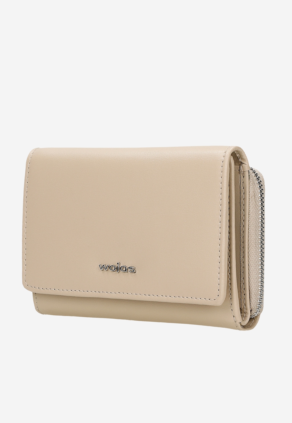 Malá béžová dámská peněženka z hladké kůže 91084-54 Widok 3
