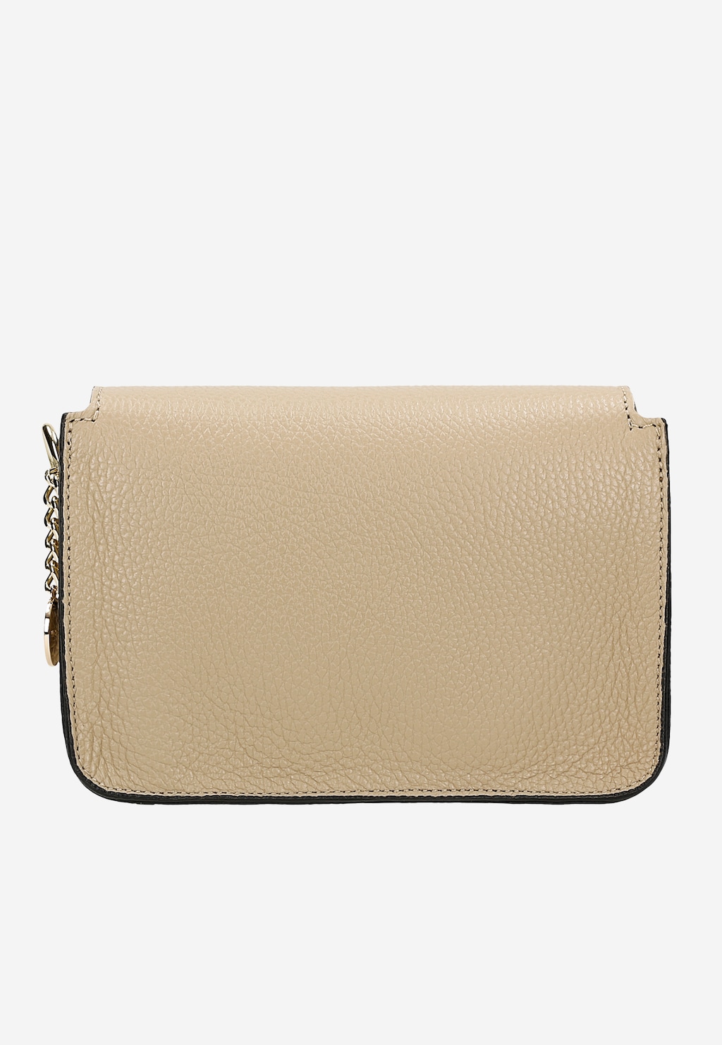 Malá béžová kožená crossbody kabelka 80379-54 Widok 4