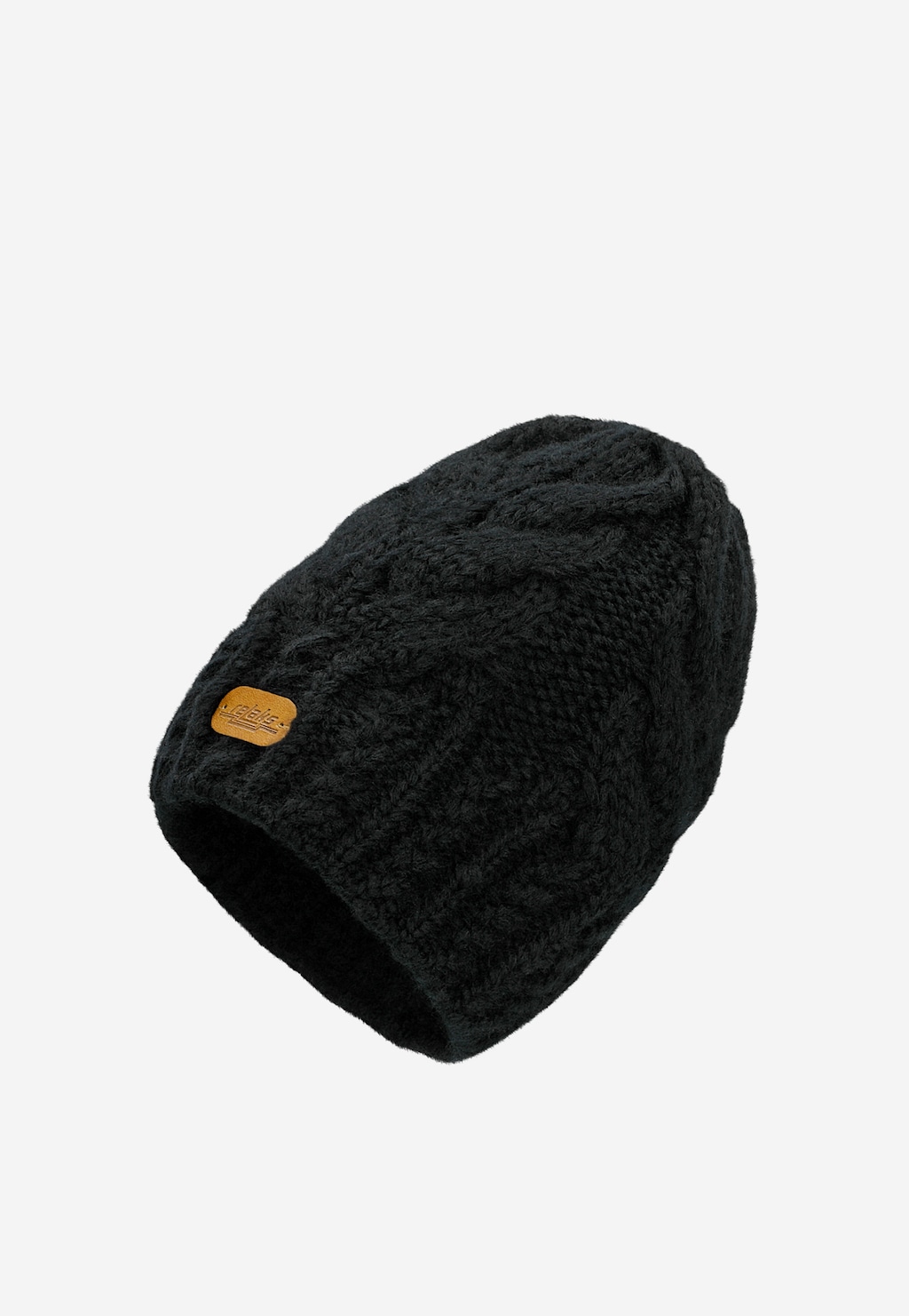 Černý komplet z merino vlny - čepice + šála R96003-81 Widok 2