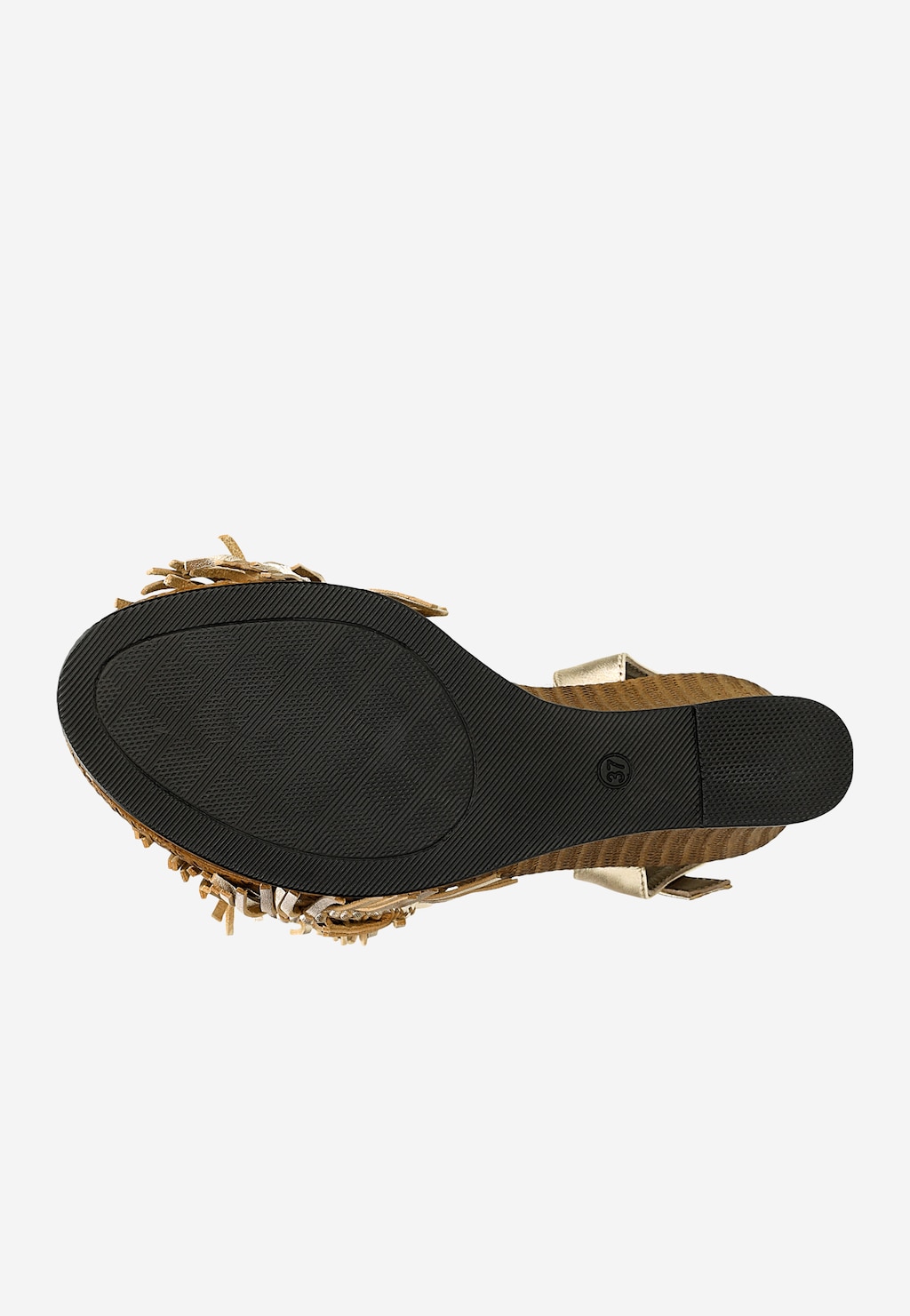 Zlaté sandále na vysokej platforme 76184-58 Widok 6