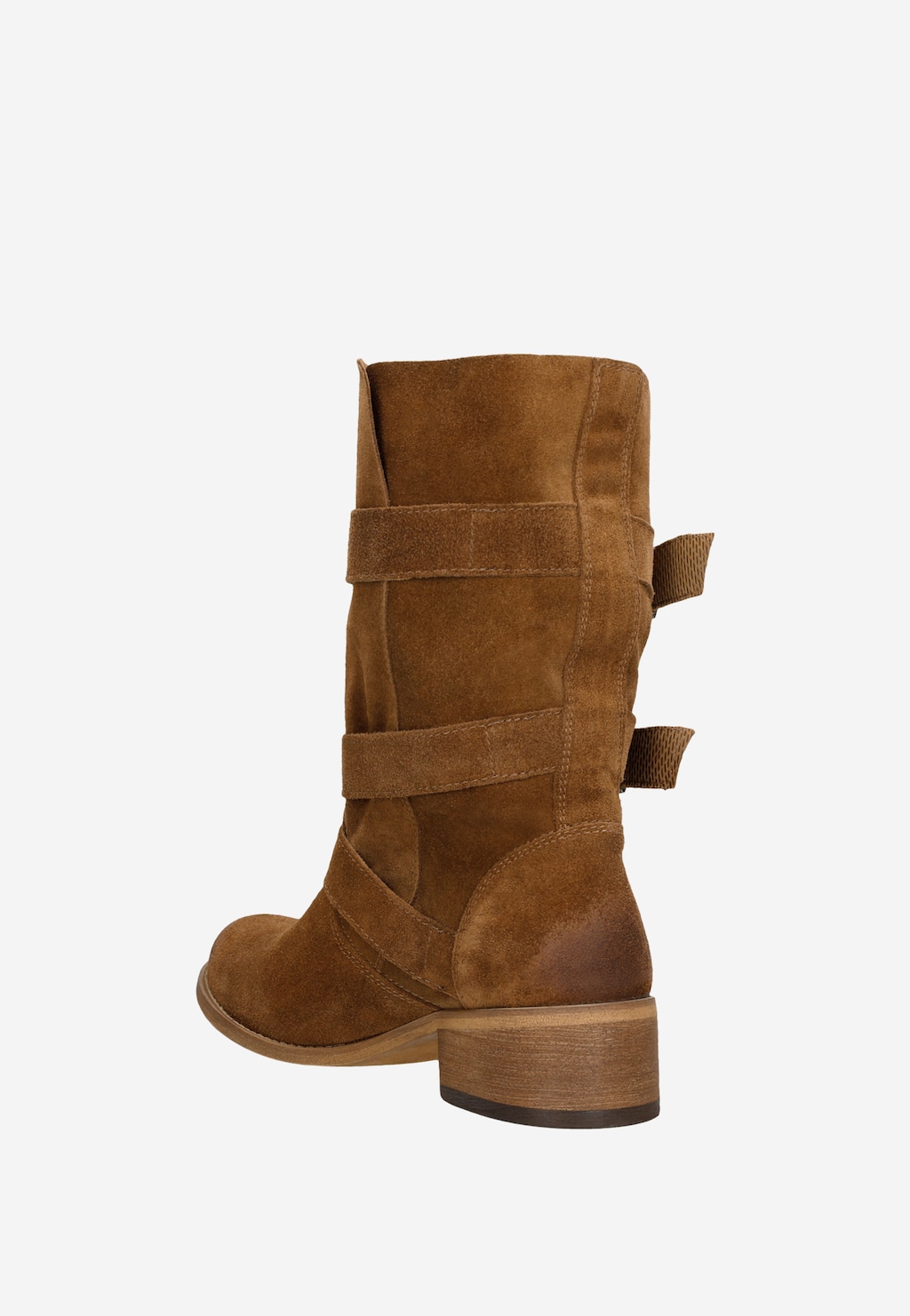Hnědá dámská kotníková obuv s ozdobnými přezkami 55069-62 Widok 4