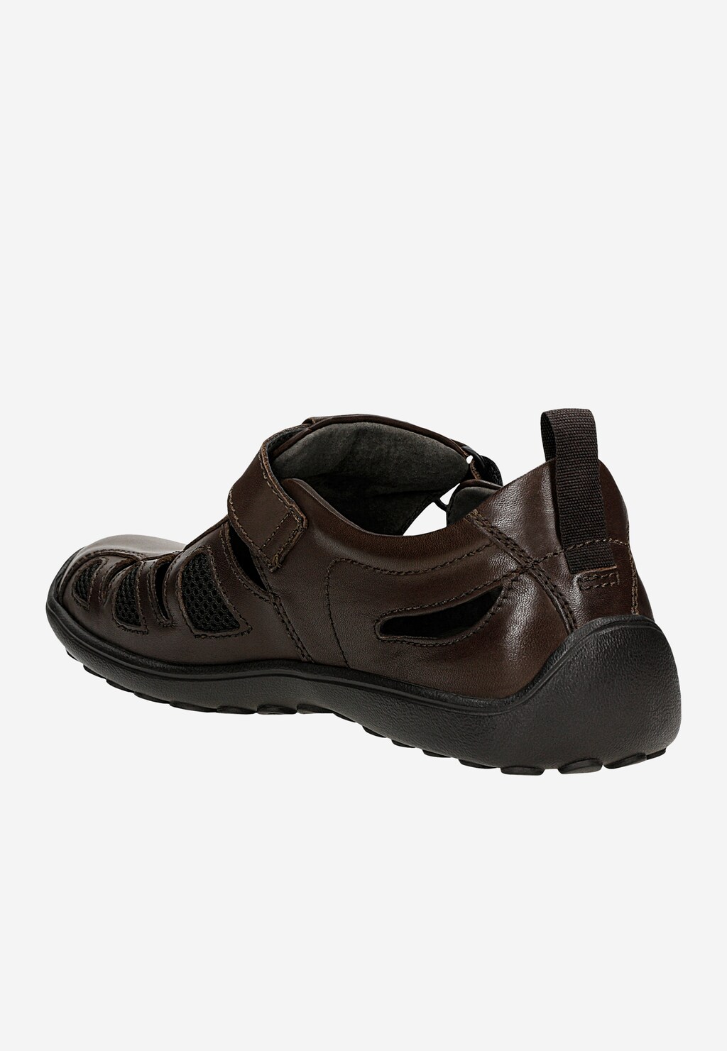 Brązowe półbuty męskie z wycięciami 2156A-52 Widok 4