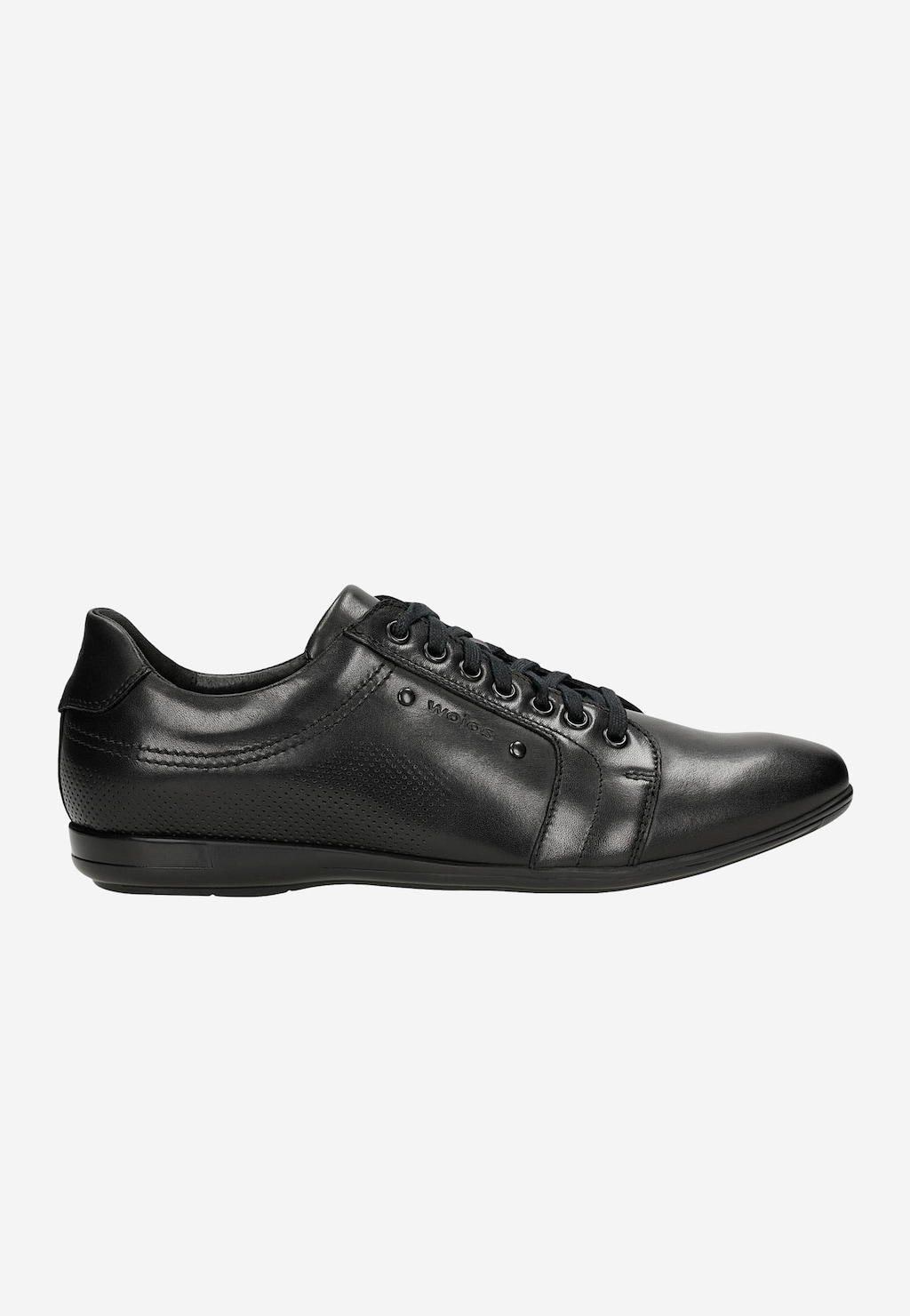 Elegantné tenisky z čiernej lícovej kože 7004-51 Widok 2