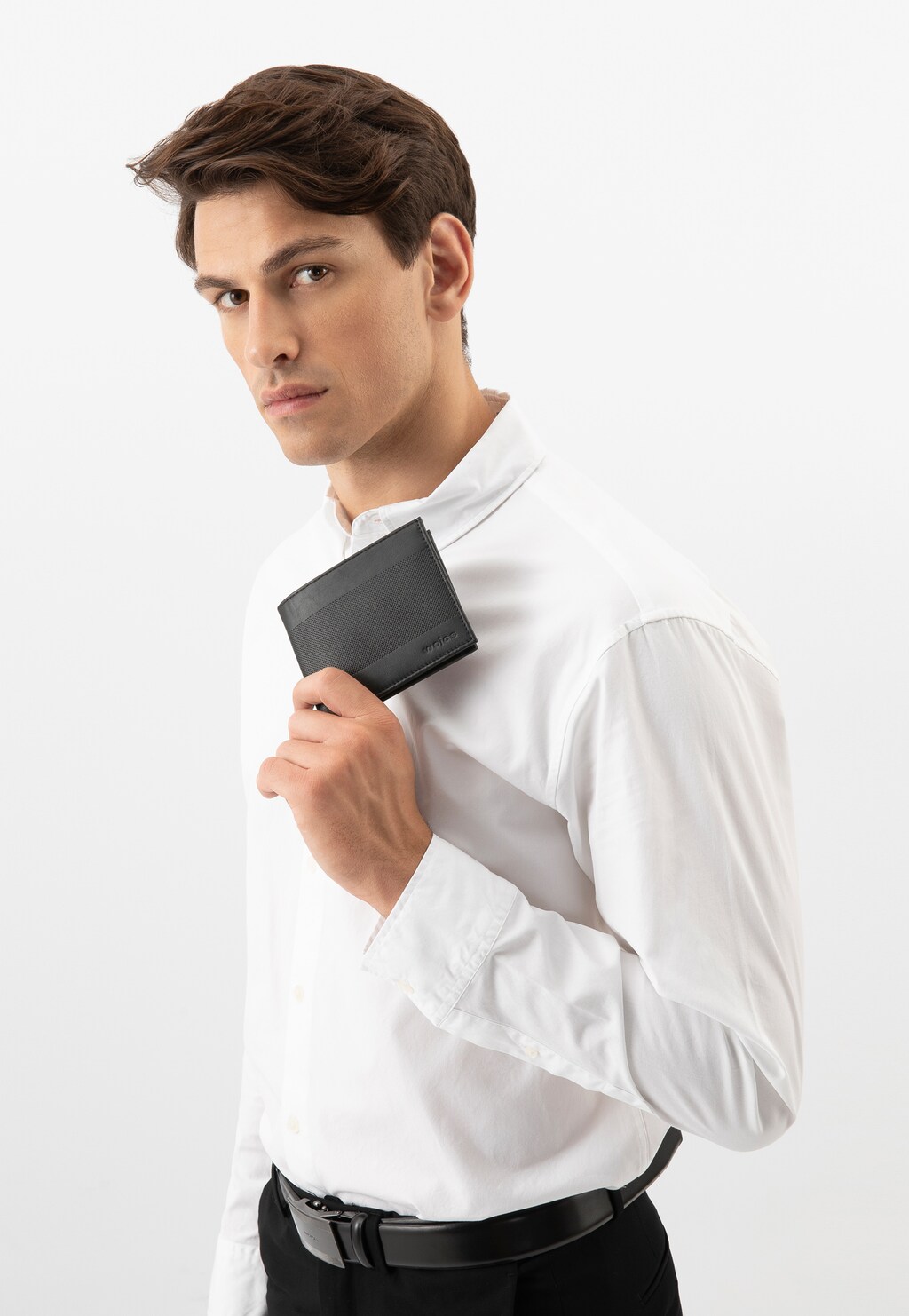 Velká kožená pánská peněženka se zajímavou texturou 91080-51 Widok 1