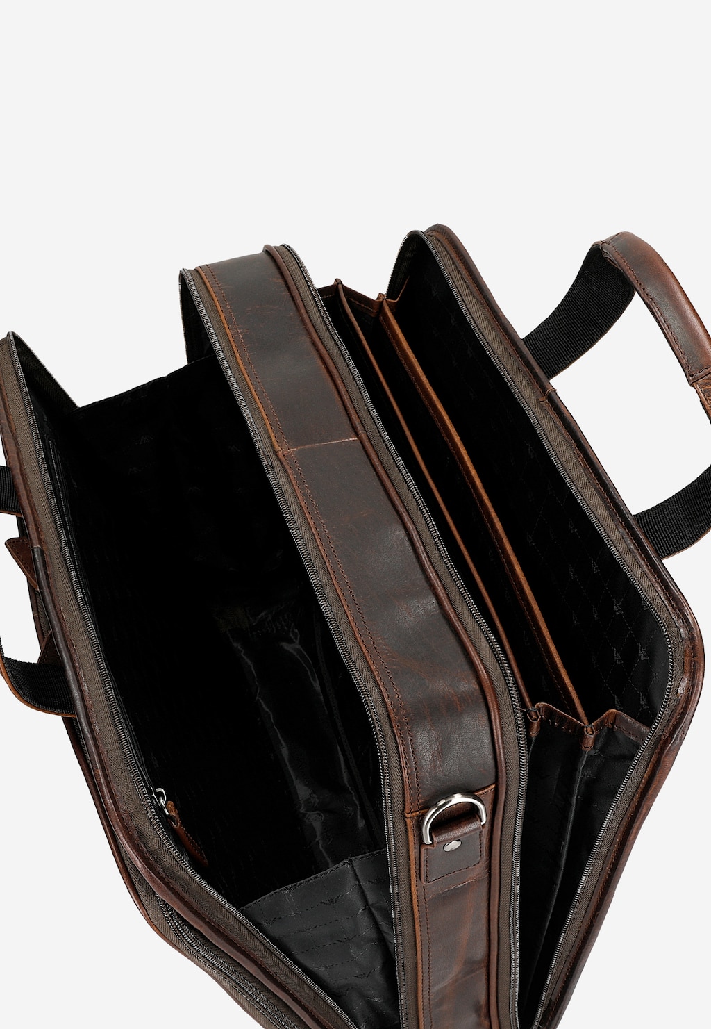 Velká pánská taška v hnědé barvě s množstvím kapes 80072-52 Widok 7