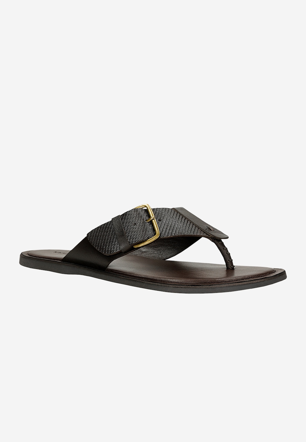 Černé pánské žabky z hladké kůže 32019-52 Widok 3