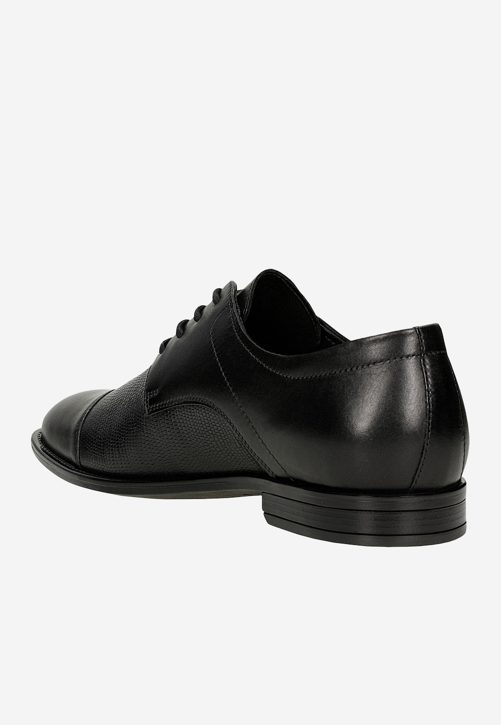 Elegantné kožené poltopánky s ozdobným šitím 10223-51 Widok 4