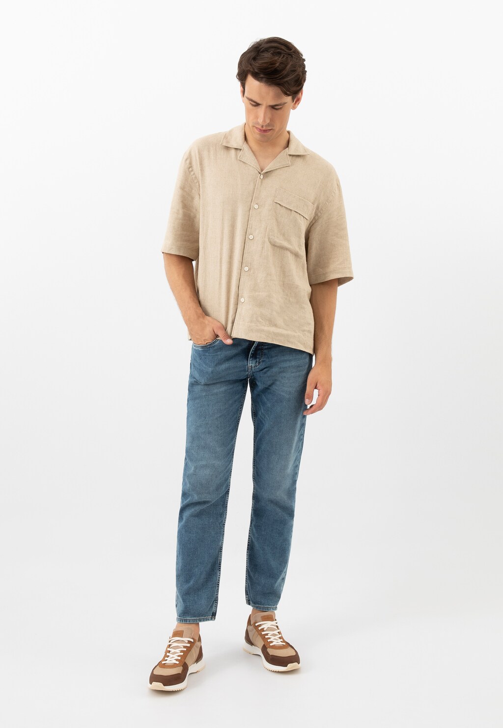 Monochromatické tenisky 10213-74 Widok 7