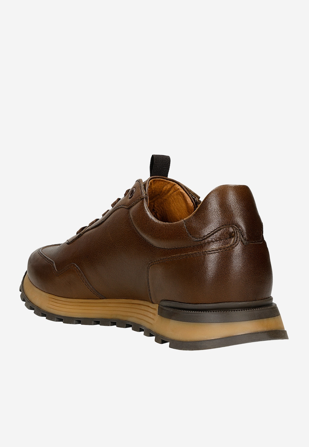 Hnedé tenisky z brúsenej kože 10201-52 Widok 4