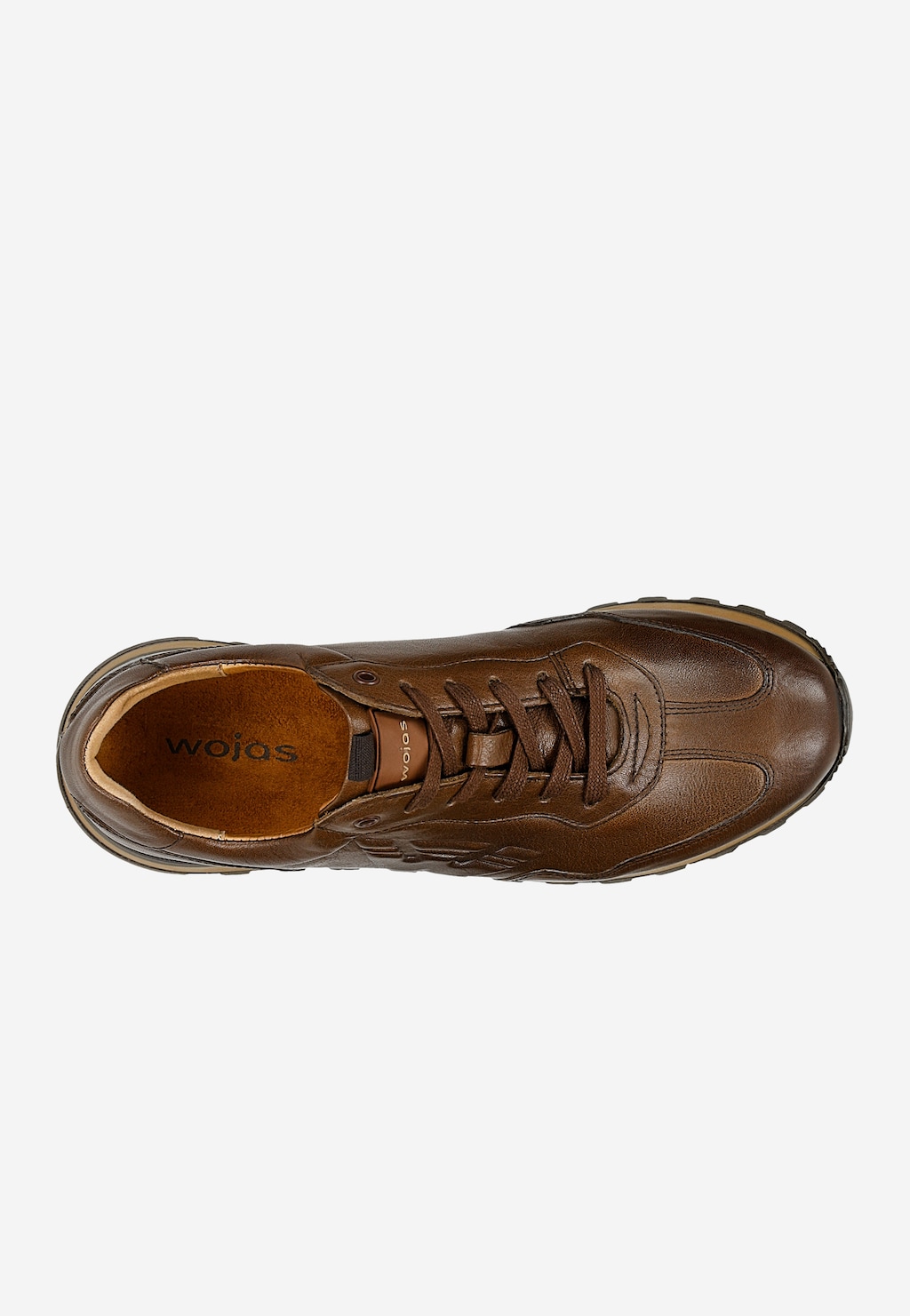 Hnedé tenisky z brúsenej kože 10201-52 Widok 5