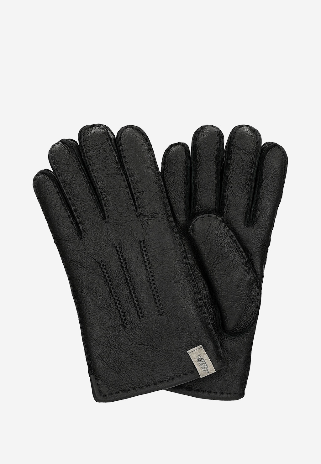 Teplé pánske kožené rukavice s kožušinou R95001-51 Widok 1