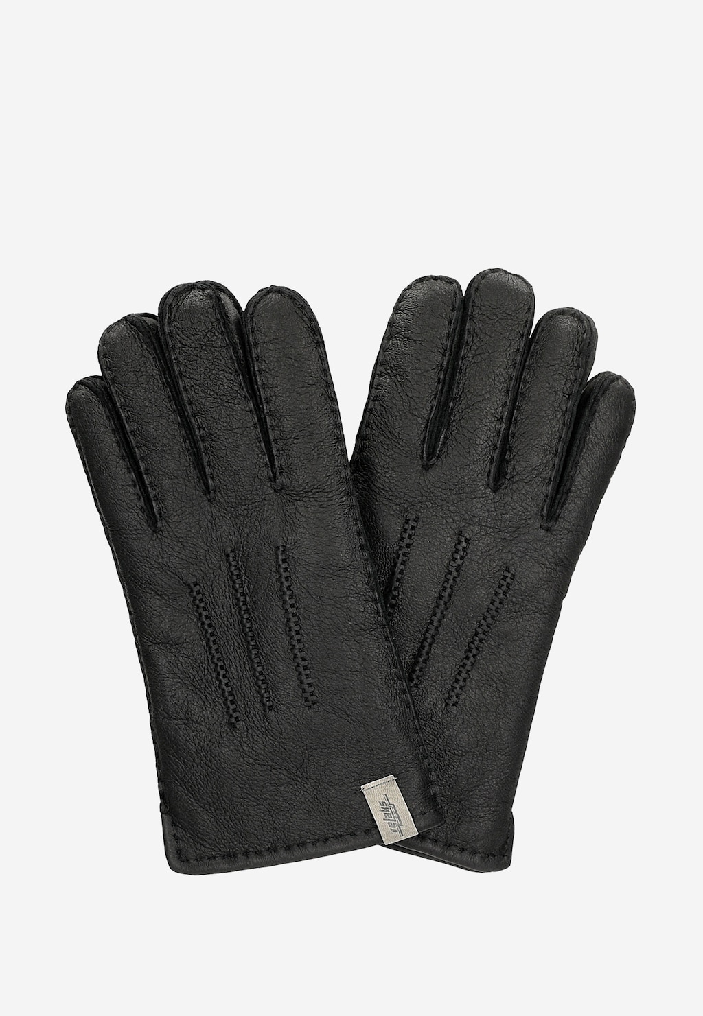 Teplé pánske kožené rukavice s kožušinou R95001-51 Widok 2