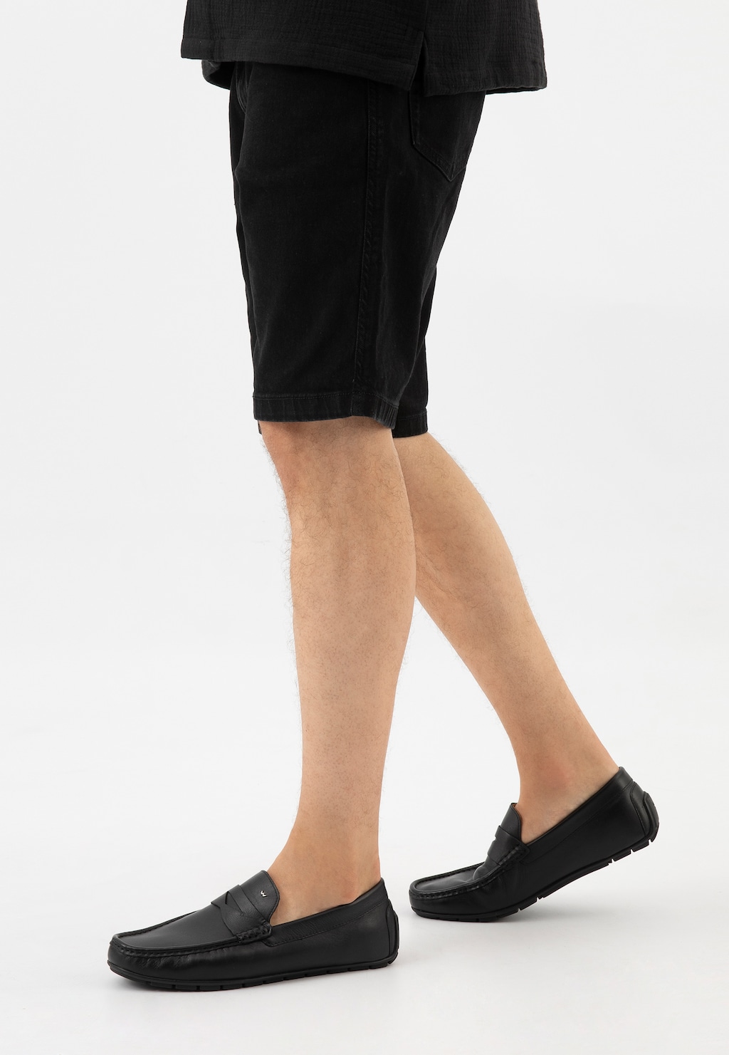 Czarne mokasyny męskie 10115-51 Widok 7