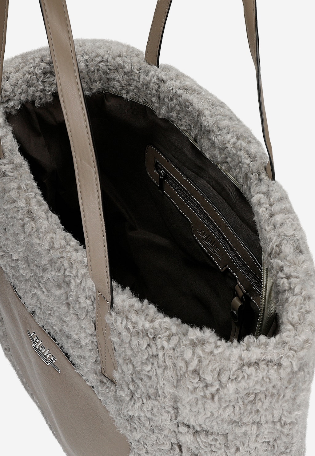Sivá kožušinová dámska kabelka RELAKS R80005-60 Widok 4