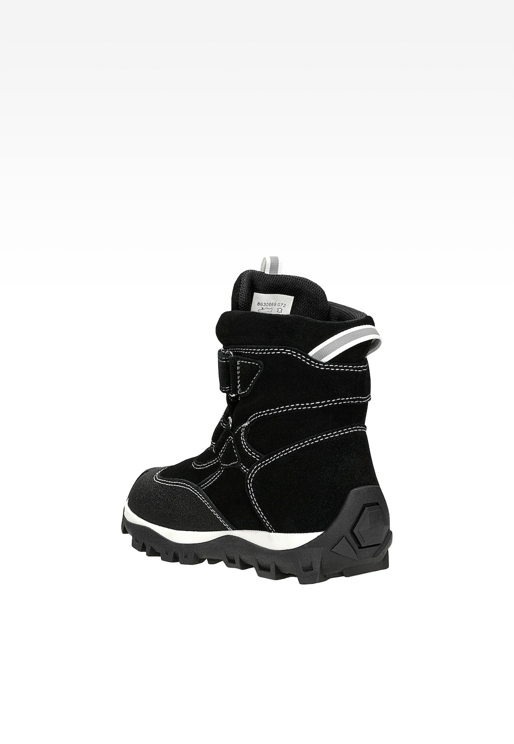 Zateplené kotníkové boty BARTEK 86306-69, černo-bílé Widok 3