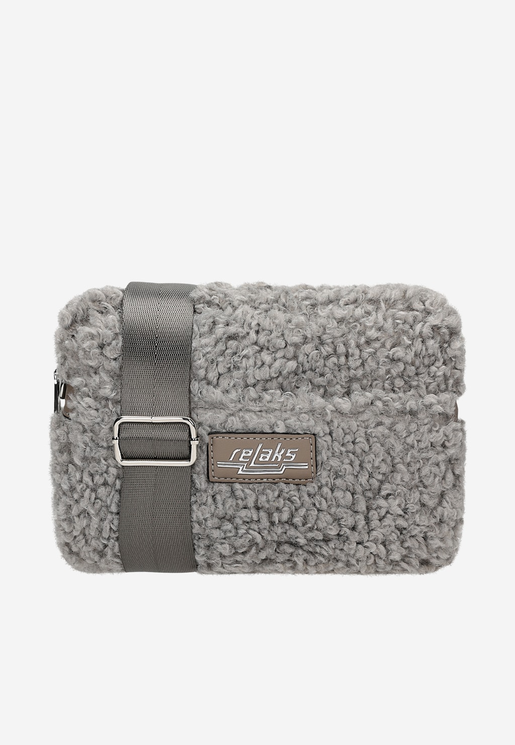RELAKS malá šedá kabelka z umělé kožešiny R80006-60 Widok 1