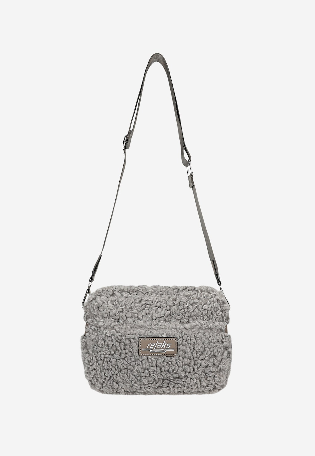 RELAKS malá šedá kabelka z umělé kožešiny R80006-60 Widok 4