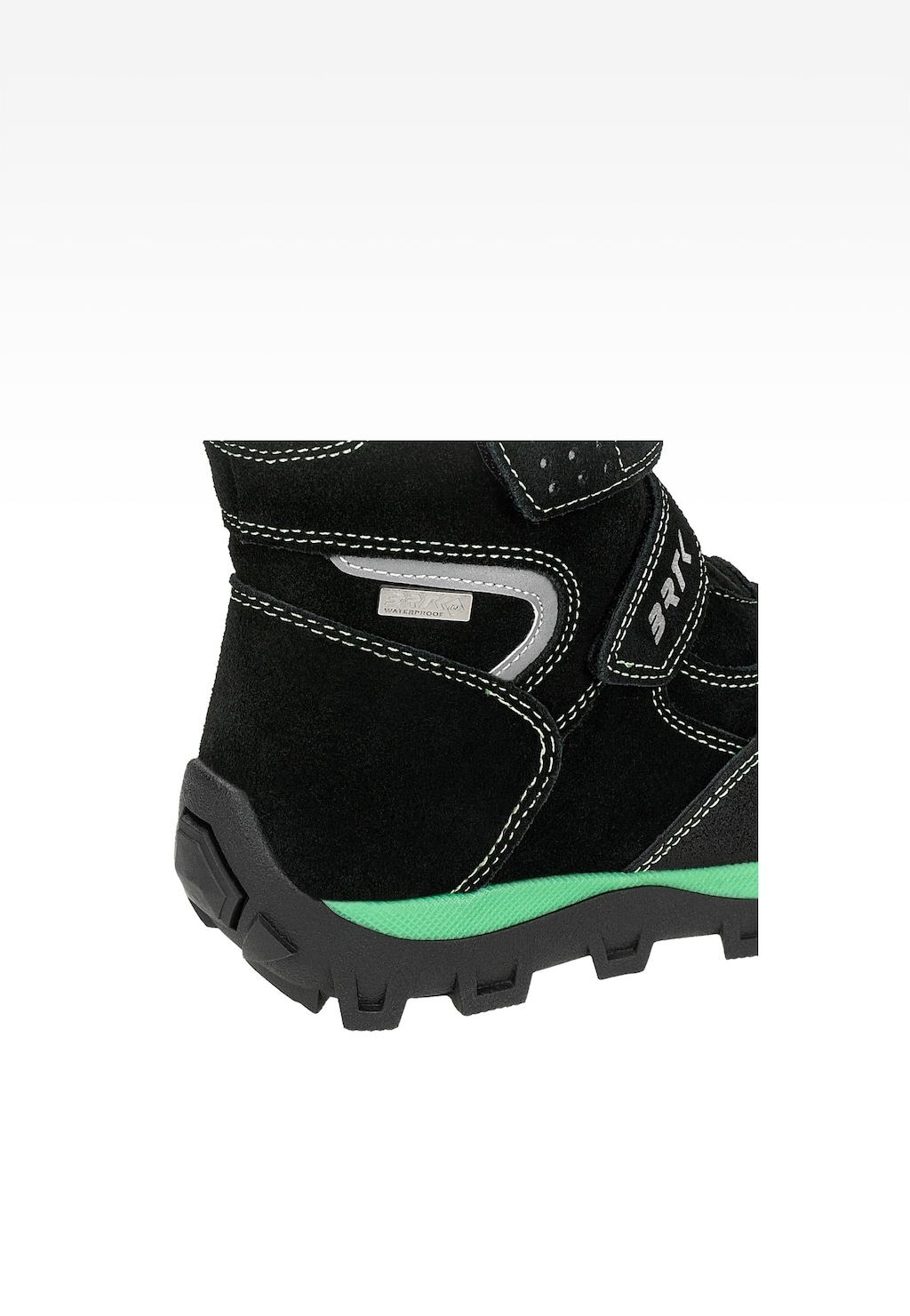 Zateplené kotníkové topánky BARTEK 88007-67, čierna + zelená Widok 7