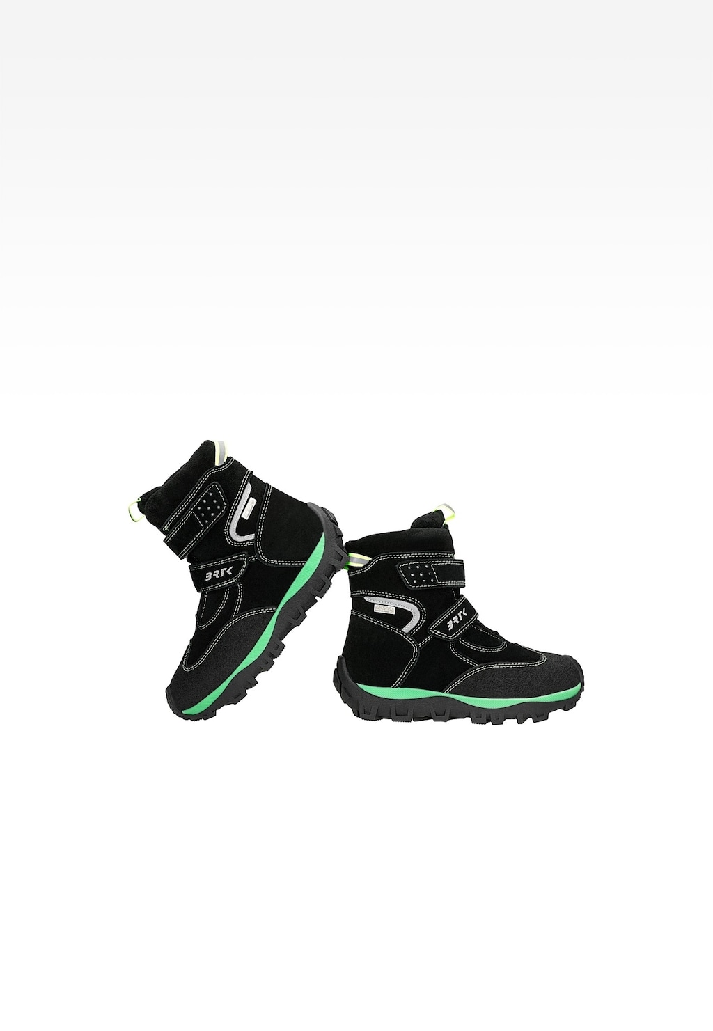 Zateplené kotníkové topánky BARTEK 88007-67, čierna + zelená Widok 6