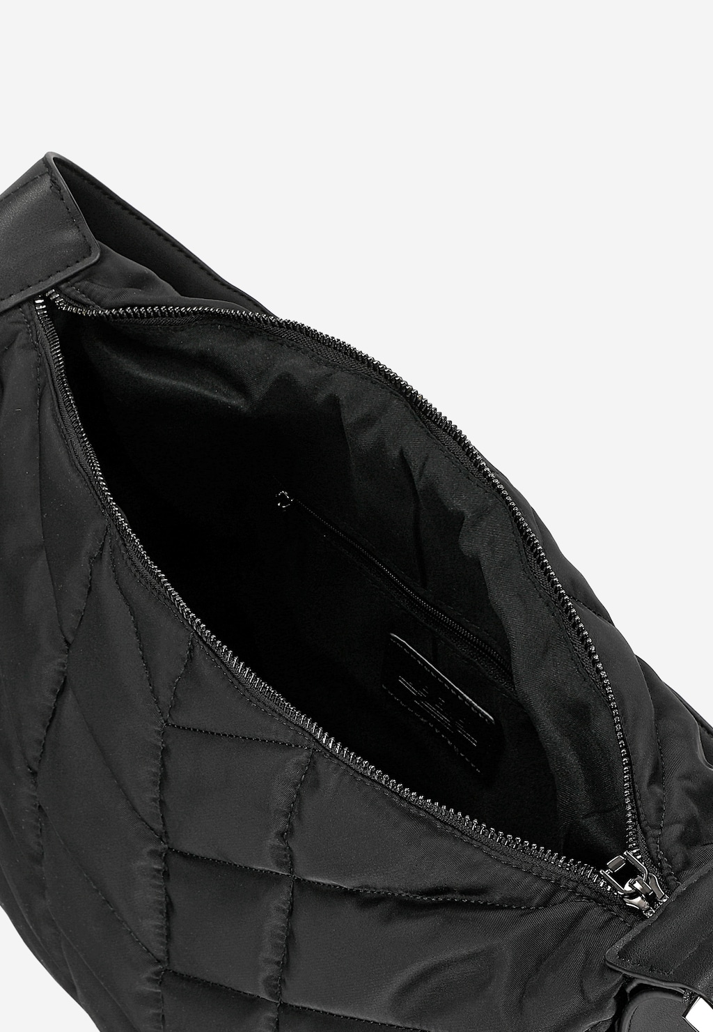 RELAKS černá prošívaná kabelka z materiálu R80007-11 Widok 4