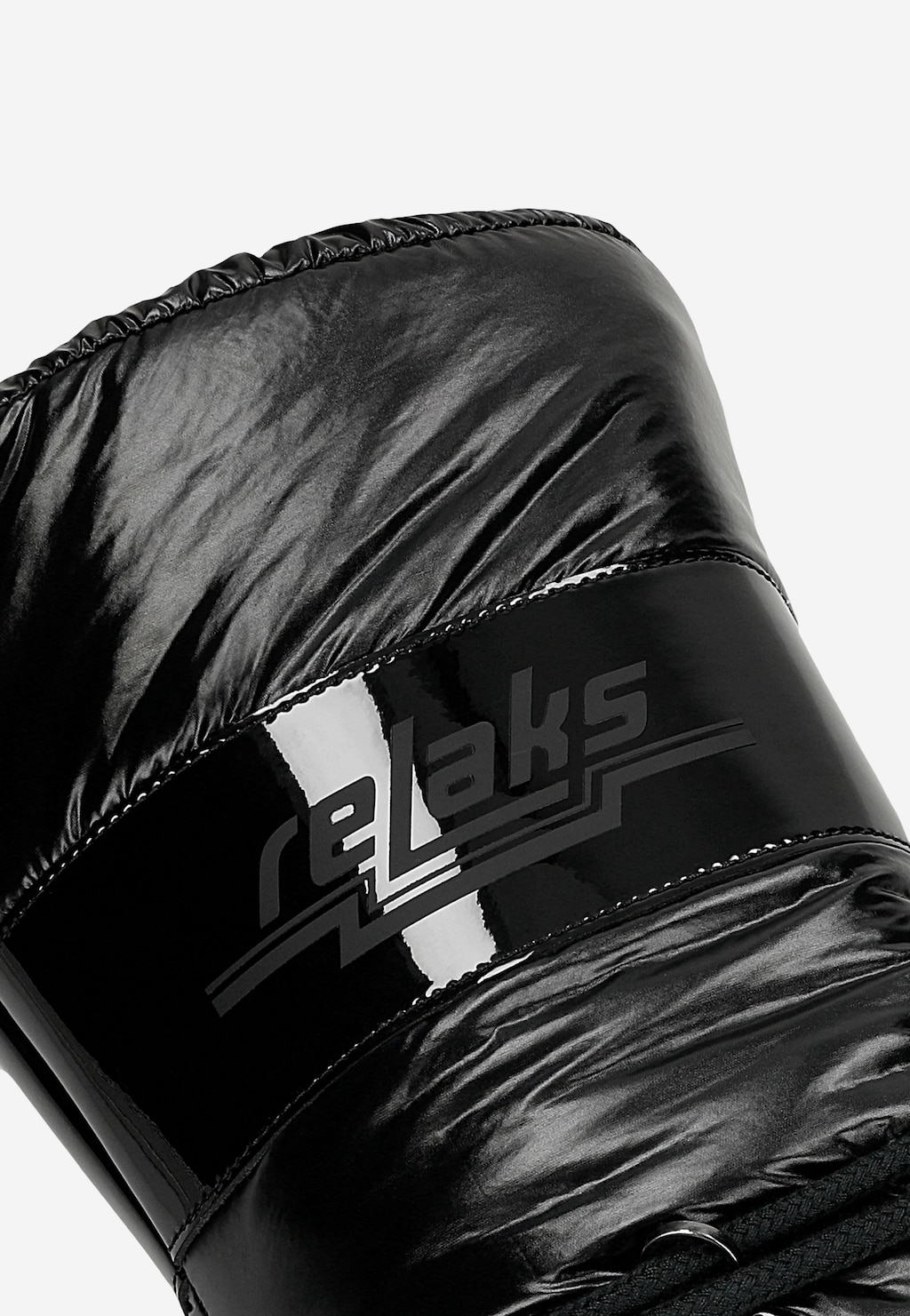 RELAKS vysoké lakované dámské sněhule na masivní podrážce R71003-81 Widok 6