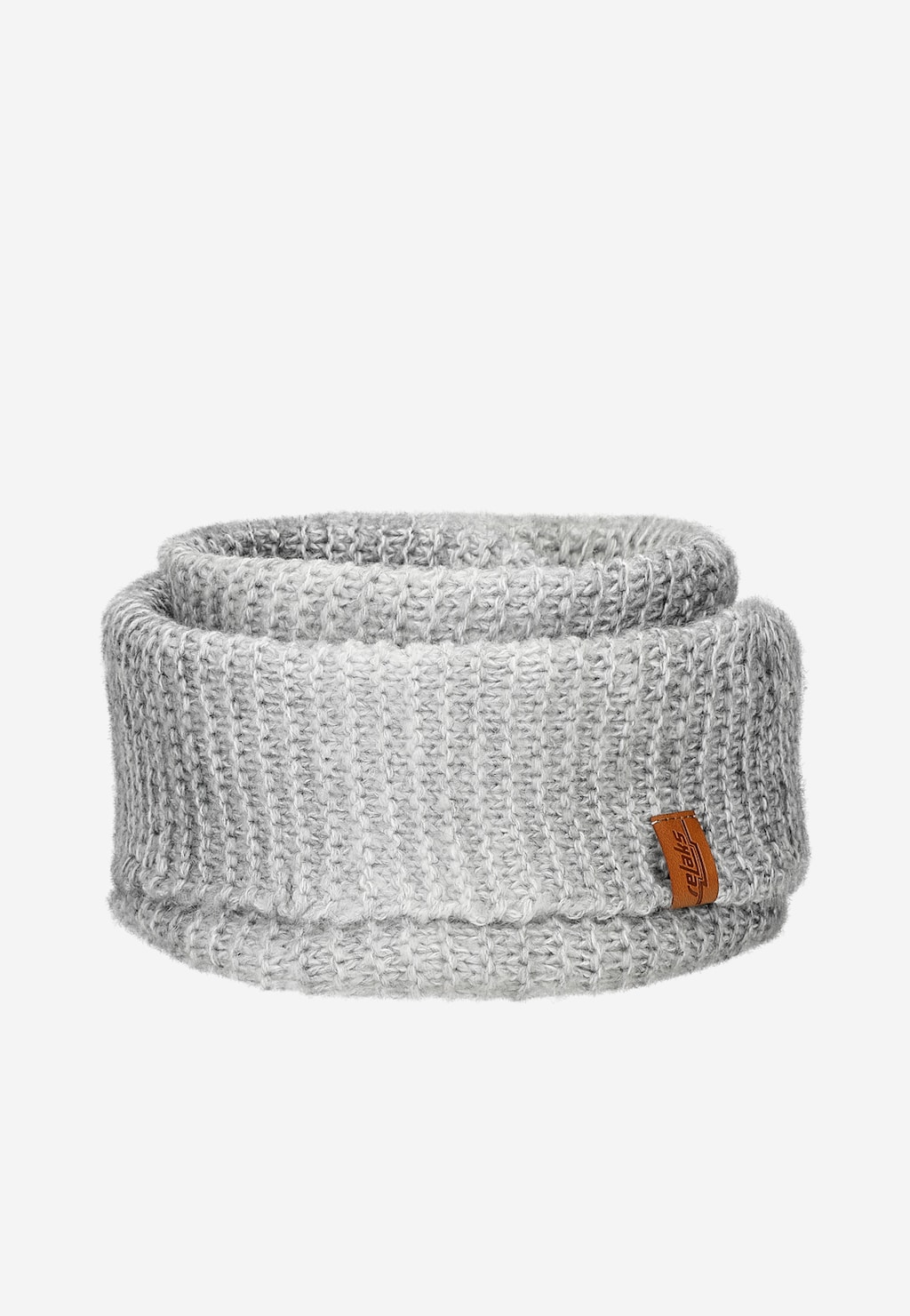 Šedý melírovaný set RELAKS čepice + nákrčník R96021-80 Widok 3