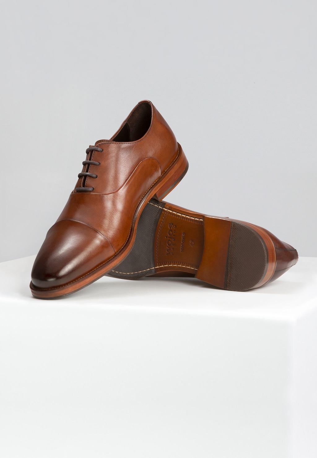 Klasické pánské společenské polobotky PREMIUM z hladké kůže 10187-52 Widok 3