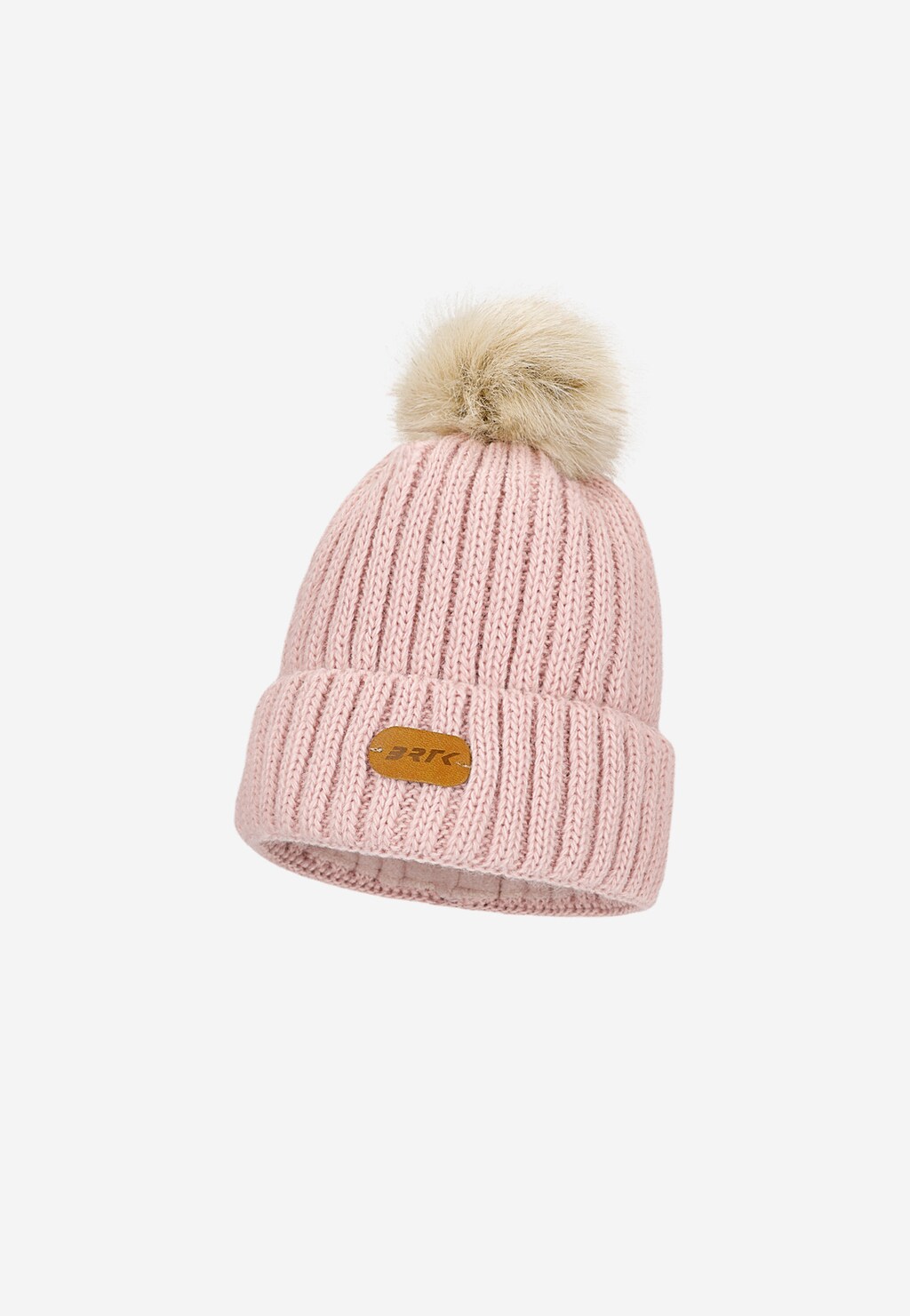 Ružový zimný komplet BARTEK 85601-15 čiapka s brmbolcom + nákrčník + rukavice Widok 3