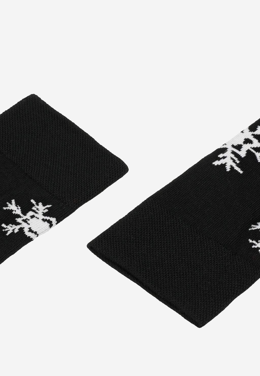 Čierne ponožky s bielymi vločkami 97065-81 Widok 2