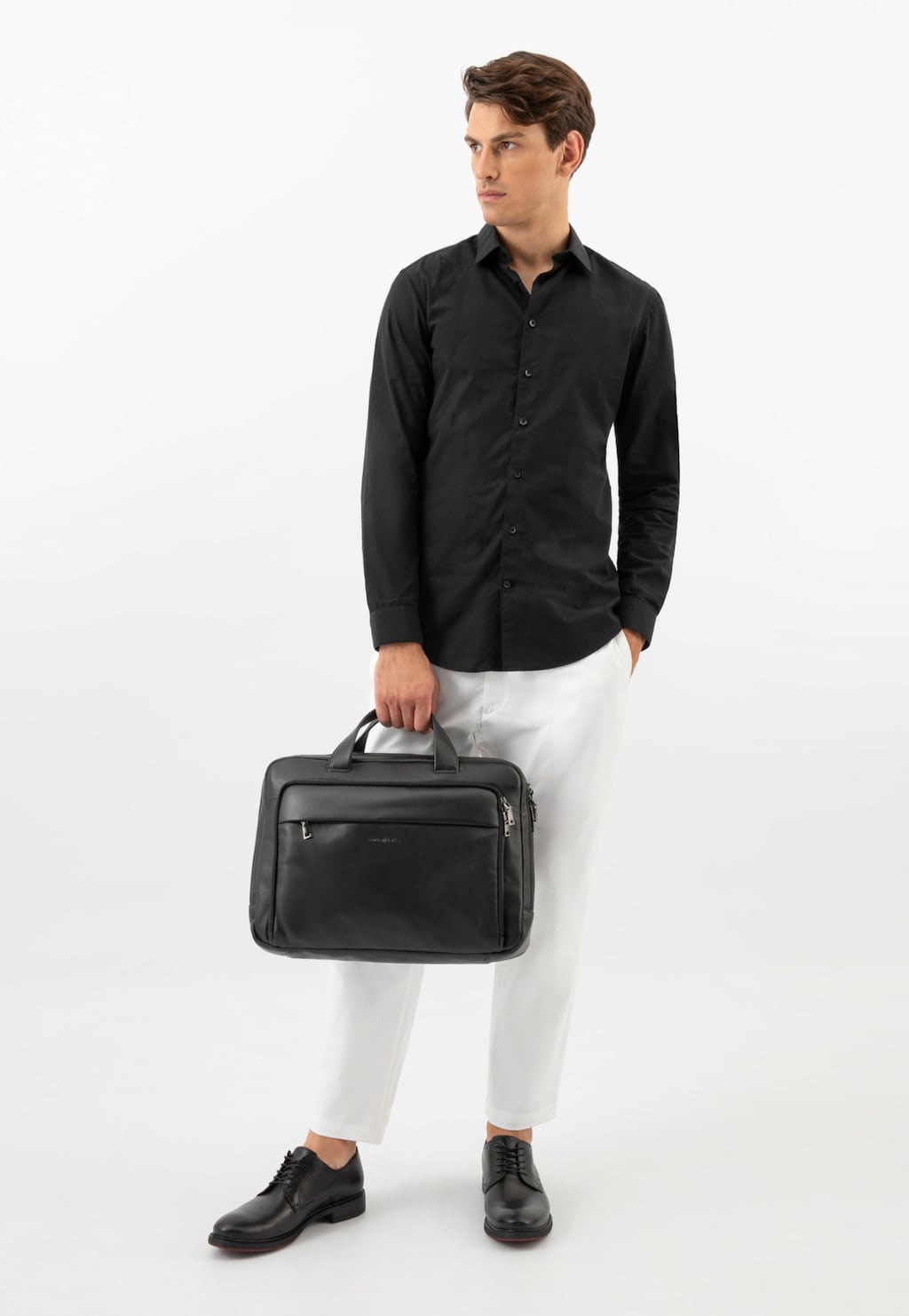 Velká černá pánská taška s množstvím kapes 80058-51 Widok 1