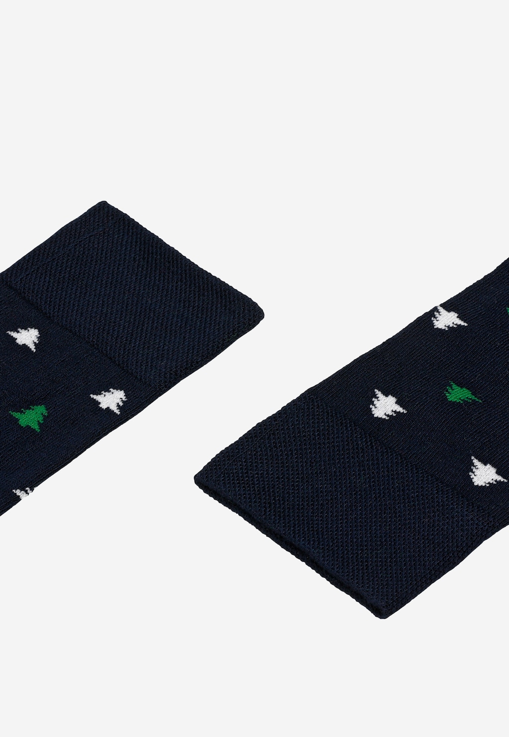 Černé vánoční ponožky se stromečky 97062-86 Widok 2