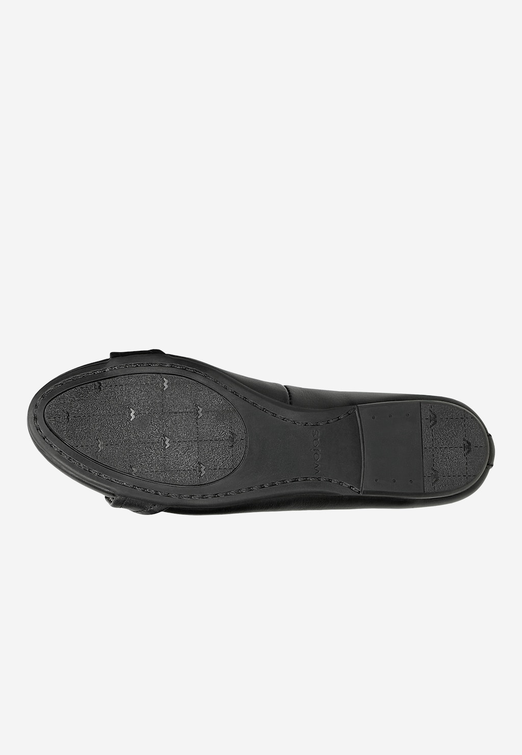 Čierne dámske balerínky s ozdobným retiazkom 44025-51 Widok 6