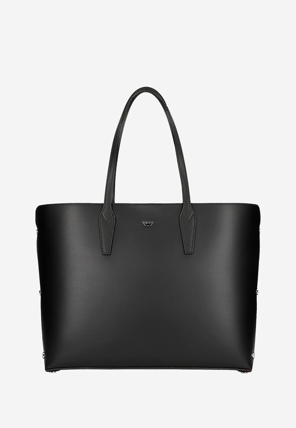 Veľká kožená nákupná taška s červeným vnútrom 80424-51 Widok 2