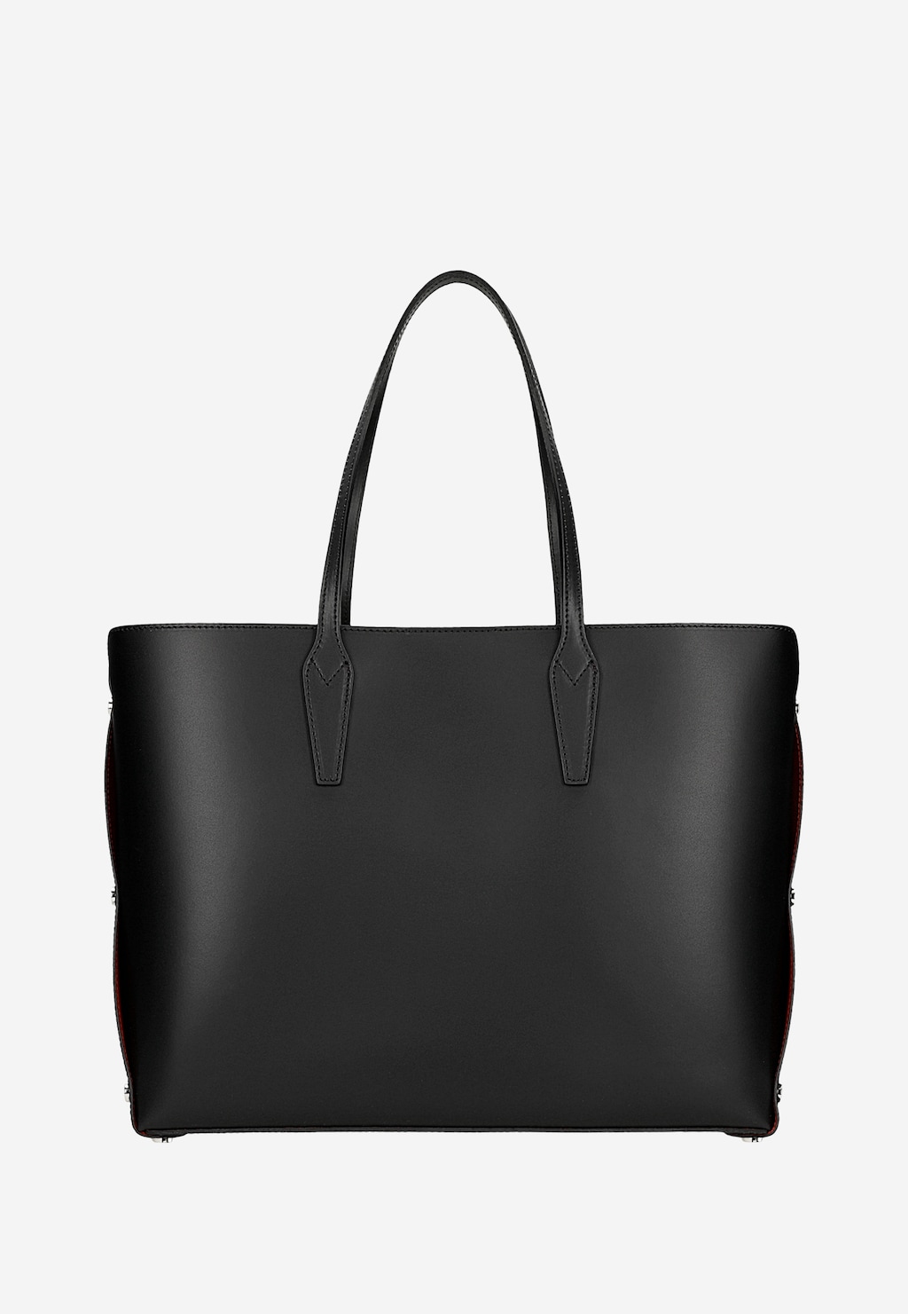 Veľká kožená nákupná taška s červeným vnútrom 80424-51 Widok 4