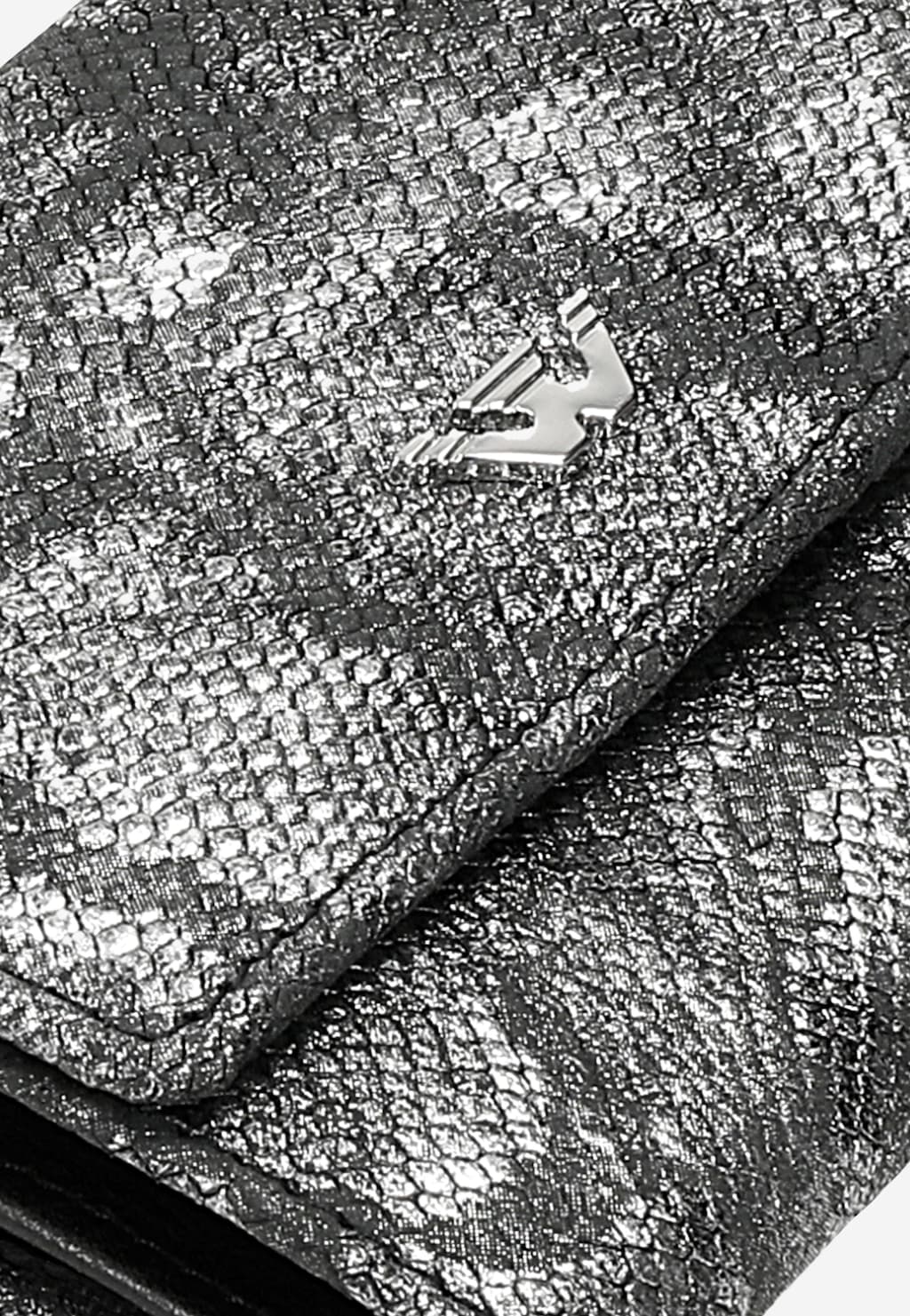 Malá strieborno-čierna dámska peňaženka so zvieracím vzorom 91099-69 Widok 8